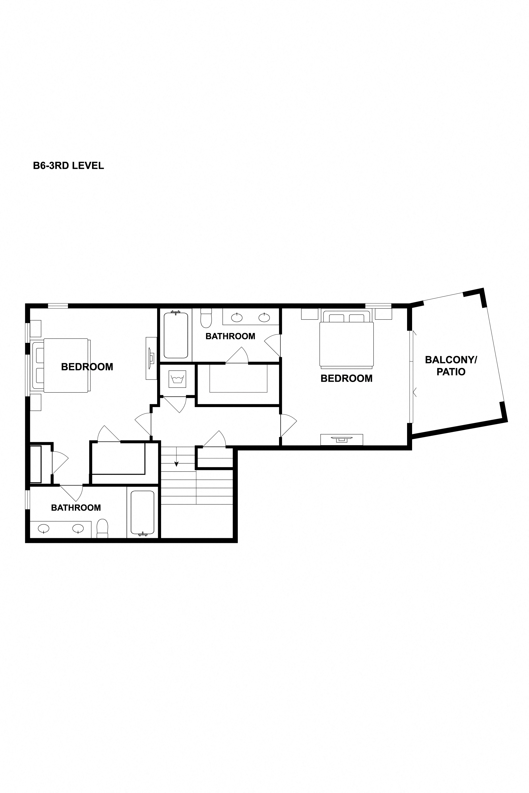 Floor plan for 2 beds, 2 baths, 1762 sqft